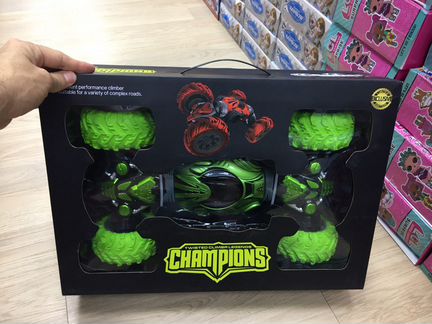 Машинка перевертыш Champions (зелёный)