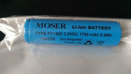 Аккумулятор для Moser Li+Pro IFR18650