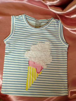 Новая детская маечка с мороженым