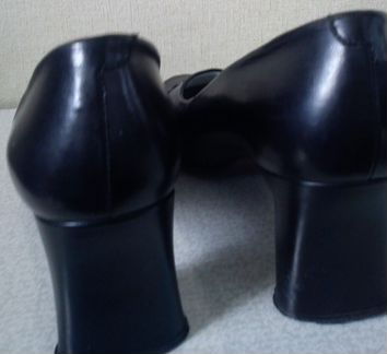 Туфли чёрные кожаные классика р.40