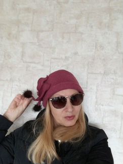 Шляпа женская 100 процентов шерсть