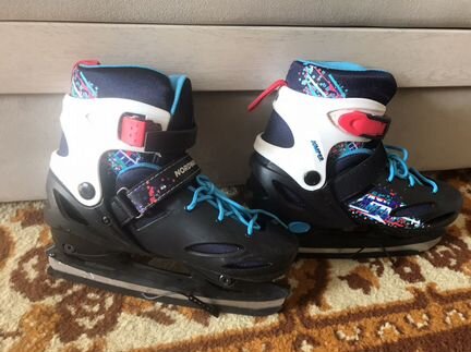 Коньки детские Nordway раздвижные р.34-37