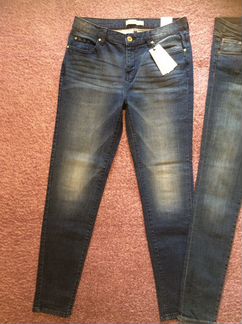 Mango, H&M, синие новые джинсы 46 размер