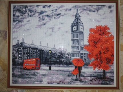 Готовая картина алмазная мозаика