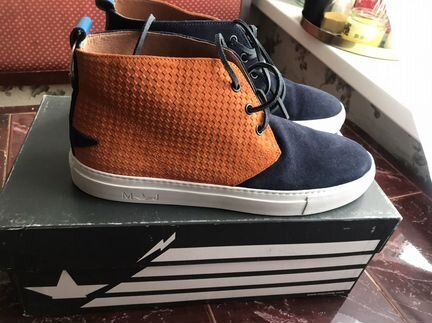 Высокие кеды замша/кожа унисекс macchia J Италия