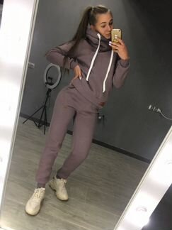 Спортивный костюм на флисе женский теплый