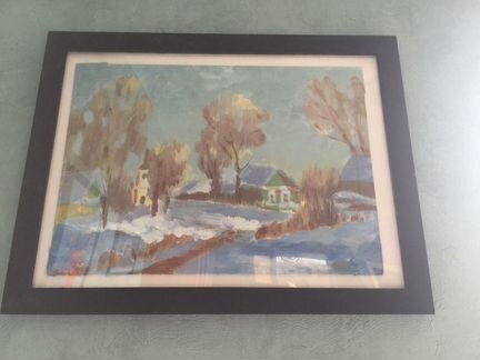 Картина «Март». 25х35см. Акрил. Картон