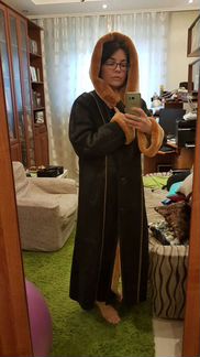 Дубленка длинная