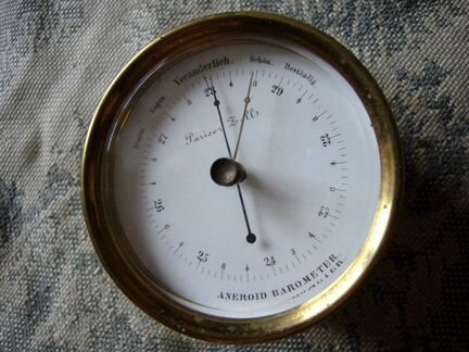 Морской барометр в футляре. Германия. 1880-е