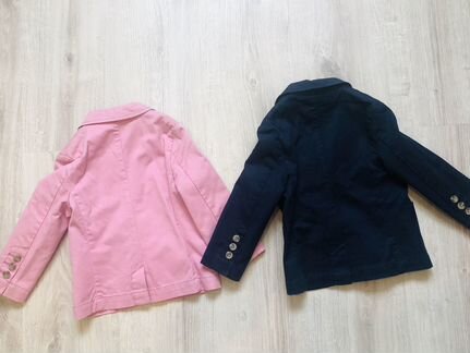 Пиджак next (синий и розовый)