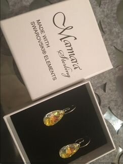 Серьги с кристаллом сваровски Swarovski