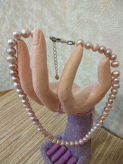 Бусы из натурального жемчуга