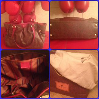 Кожаная сумка etro. Оригинал. В пакете и пыльнике