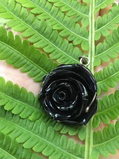 Кулон подвеска из оникса Серебряная